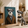 Custom Distinguished Pet Portrait Canvas Aura Canvas