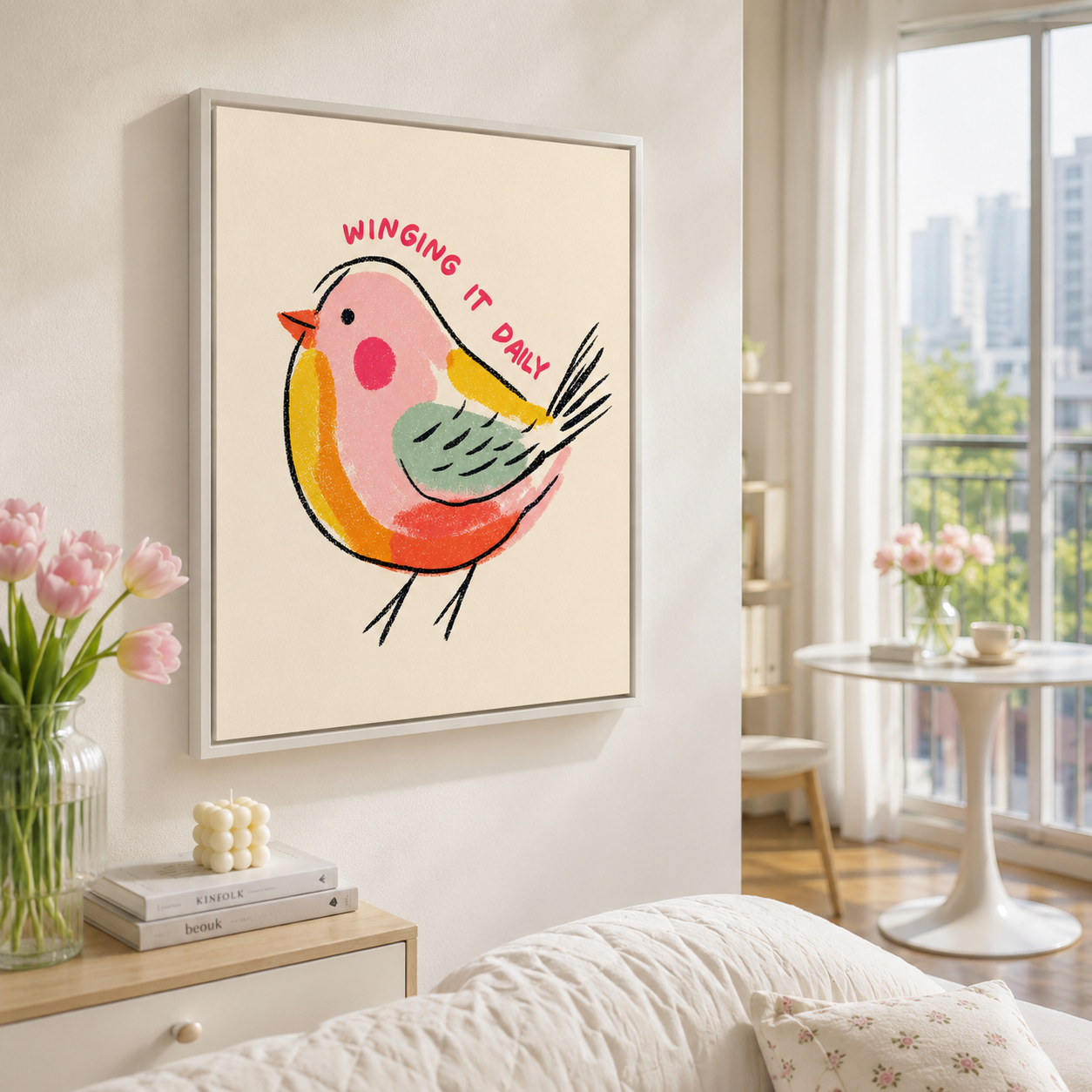 Winging It Daily Bird Canvas Wall Art Aura Canvas