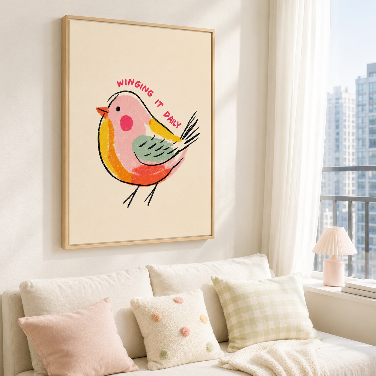Winging It Daily Bird Canvas Wall Art Aura Canvas