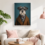 Custom Distinguished Pet Portrait Canvas Aura Canvas
