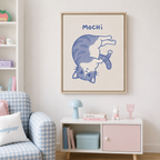 Custom Cute Cat Portrait Canvas Aura Canvas