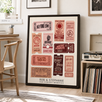 Custom Concert Ticket Collage Canvas Aura Canvas