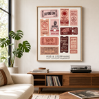 Custom Concert Ticket Collage Canvas Aura Canvas