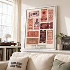 Custom Concert Ticket Collage Canvas Aura Canvas