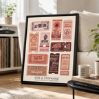 Custom Concert Ticket Collage Canvas Aura Canvas