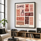 Custom Concert Ticket Collage Canvas Aura Canvas
