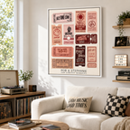 Custom Concert Ticket Collage Canvas Aura Canvas