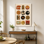 Retro Nostalgia Icons Canvas Wall Art Aura Canvas