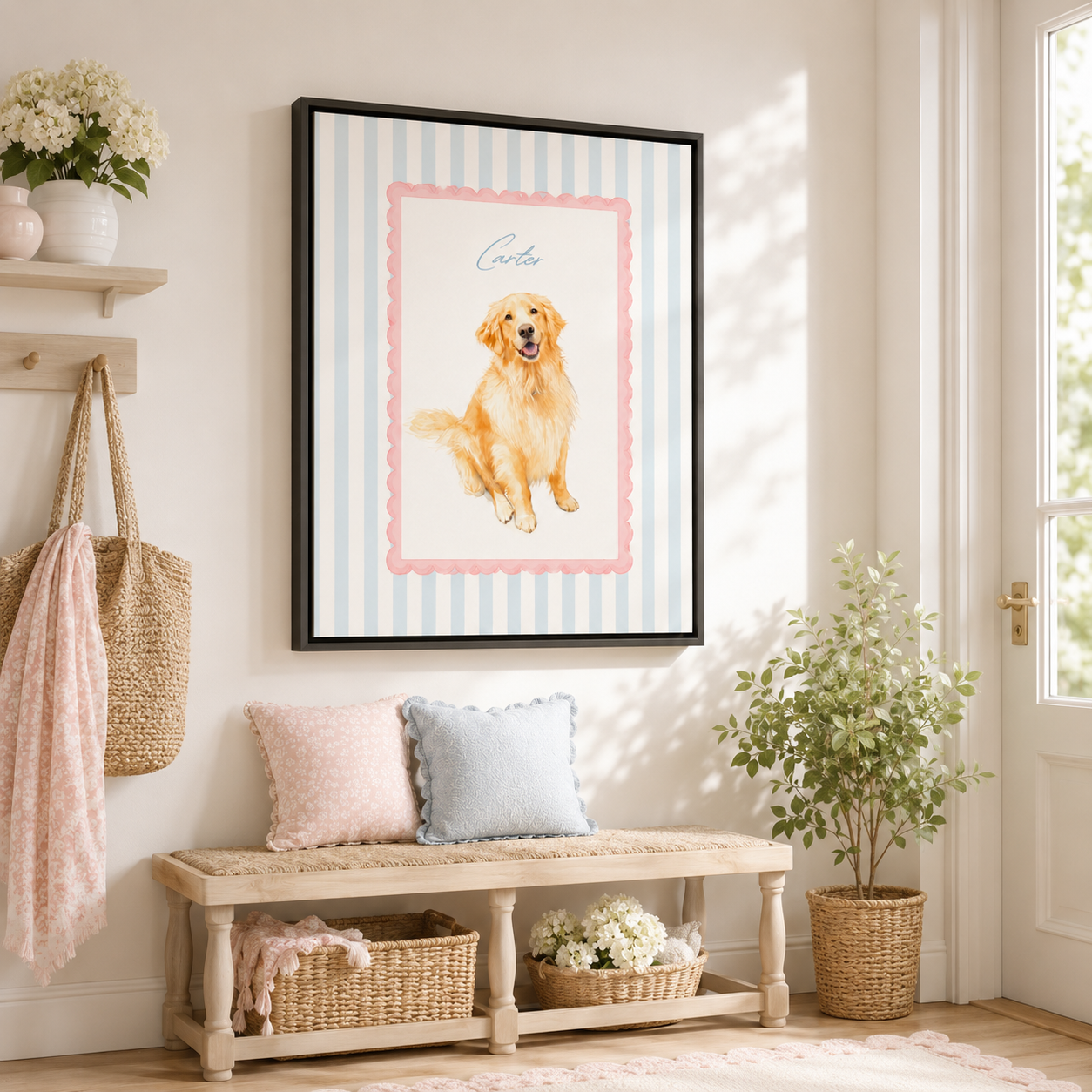 Custom Pet Memorial Canvas (Copy) Aura Canvas