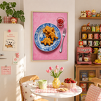 Dino Nugget Canvas Wall Art Aura Canvas