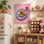 Dino Nugget Canvas Wall Art Aura Canvas