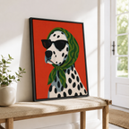 Stylish Dalmatian Dog Canvas Wall Art Aura Canvas