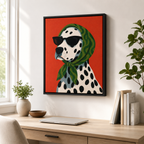 Stylish Dalmatian Dog Canvas Wall Art Aura Canvas