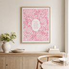 Pink Floral Motivational Quote Canvas Wall Art Aura Canvas