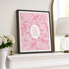Pink Floral Motivational Quote Canvas Wall Art Aura Canvas