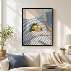 Cozy Reading Frog Canvas Wall Art Aura Canvas
