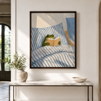 Cozy Reading Frog Canvas Wall Art Aura Canvas