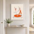 Dancing On Vinyl Canvas Wall Art Aura Canvas