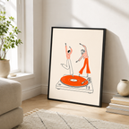 Dancing On Vinyl Canvas Wall Art Aura Canvas
