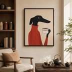 Dachshund Coffee Canvas Wall Art Aura Canvas