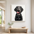 Custom Hand Painted Dog Portrait Canvas Aura Canvas