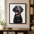 Custom Hand Painted Dog Portrait Canvas Aura Canvas
