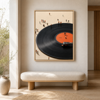 Vinyl Record Canvas Wall Art Aura Canvas