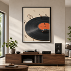 Vinyl Record Canvas Wall Art Aura Canvas