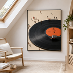 Vinyl Record Canvas Wall Art Aura Canvas