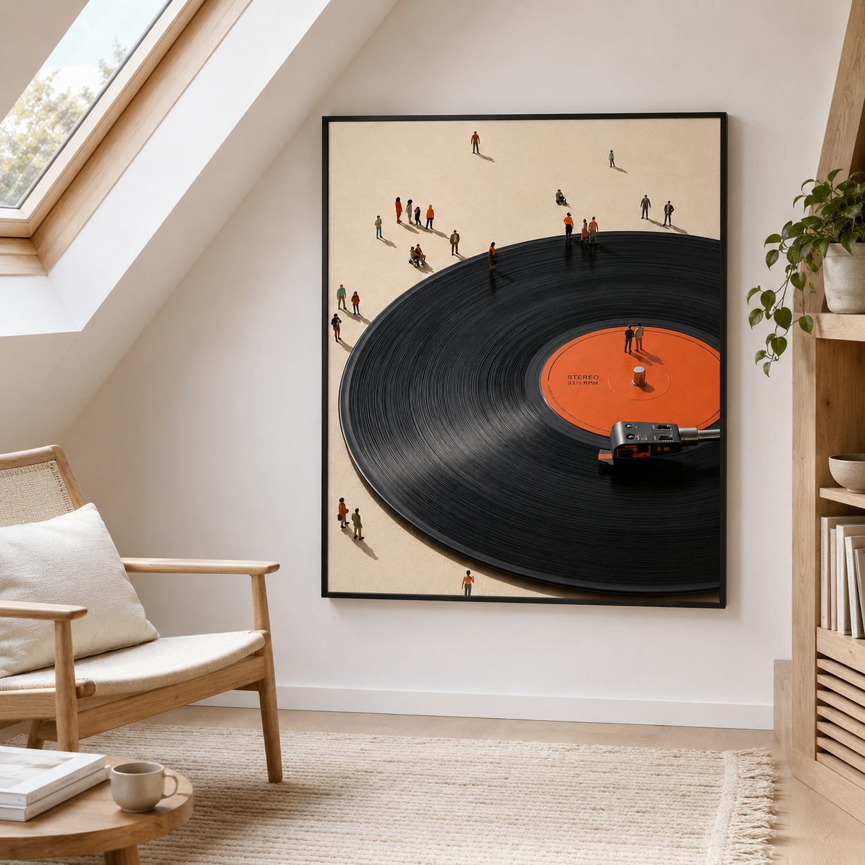 Vinyl Record Canvas Wall Art Aura Canvas