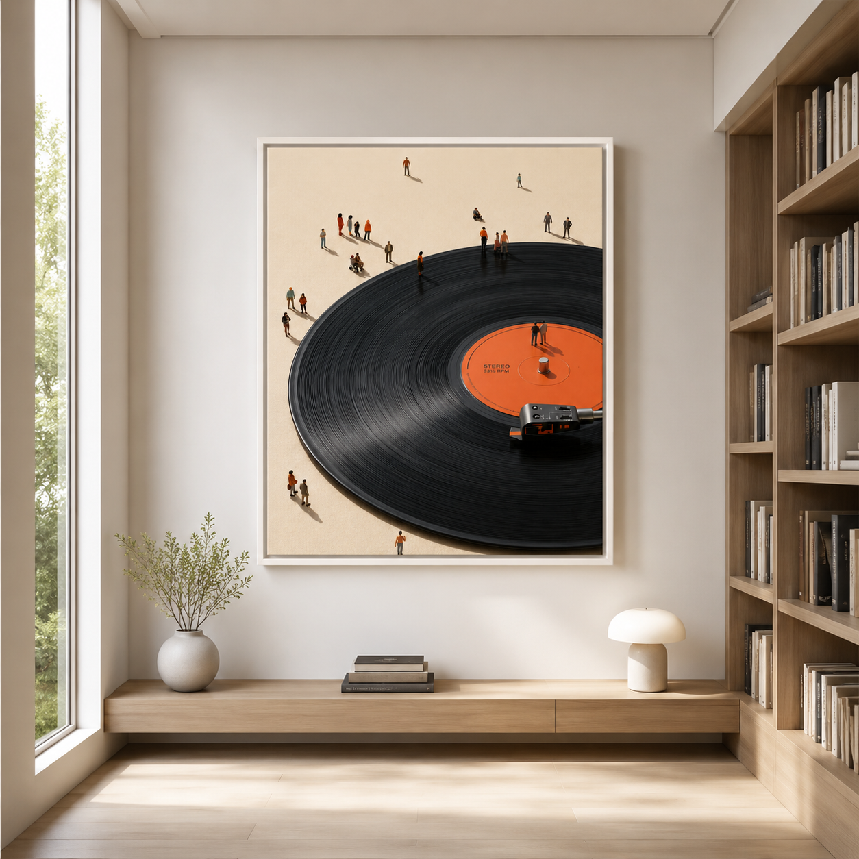 Vinyl Record Canvas Wall Art Aura Canvas