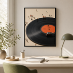 Vinyl Record Canvas Wall Art Aura Canvas