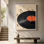Vinyl Record Canvas Wall Art Aura Canvas