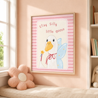 Silly Little Goose Canvas Wall Art Aura Canvas