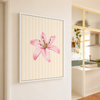 Pink Lily Canvas Wall Art Aura Canvas