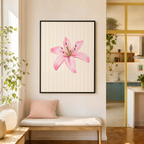 Pink Lily Canvas Wall Art Aura Canvas