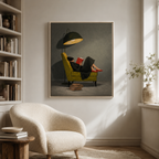 Cozy Reading Woman Canvas Wall Art Aura Canvas