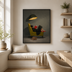 Cozy Reading Woman Canvas Wall Art Aura Canvas