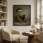 Cozy Reading Woman Canvas Wall Art Aura Canvas