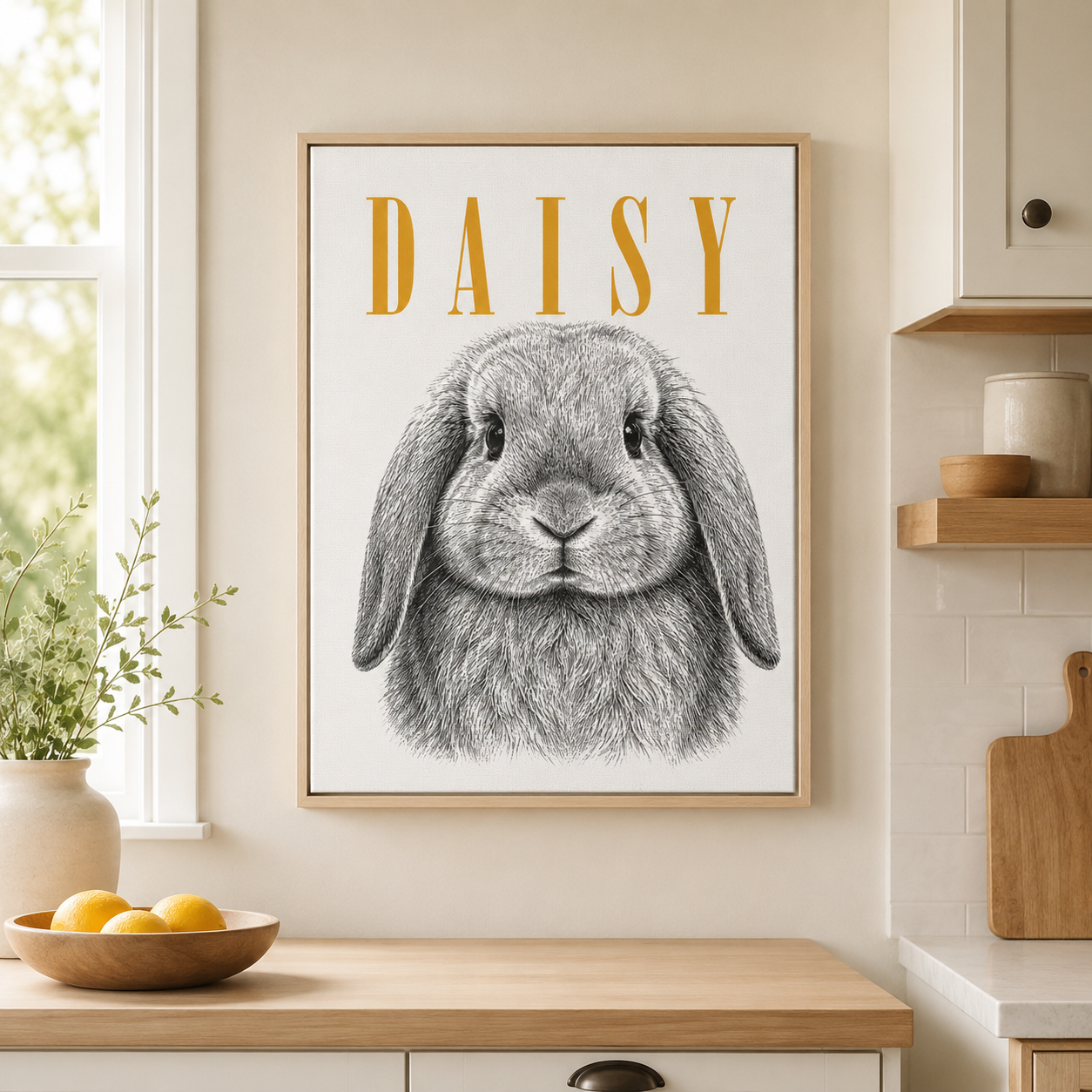 Custom Vintage Pet Portrait Canvas Aura Canvas