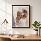 Custom Pet Love Portrait Canvas Aura Canvas