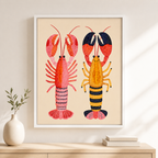 Colorful Lobster Canvas Wall Art Aura Canvas