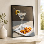 Martini Cocktail Canvas Wall Art Aura Canvas