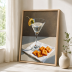 Martini Cocktail Canvas Wall Art Aura Canvas