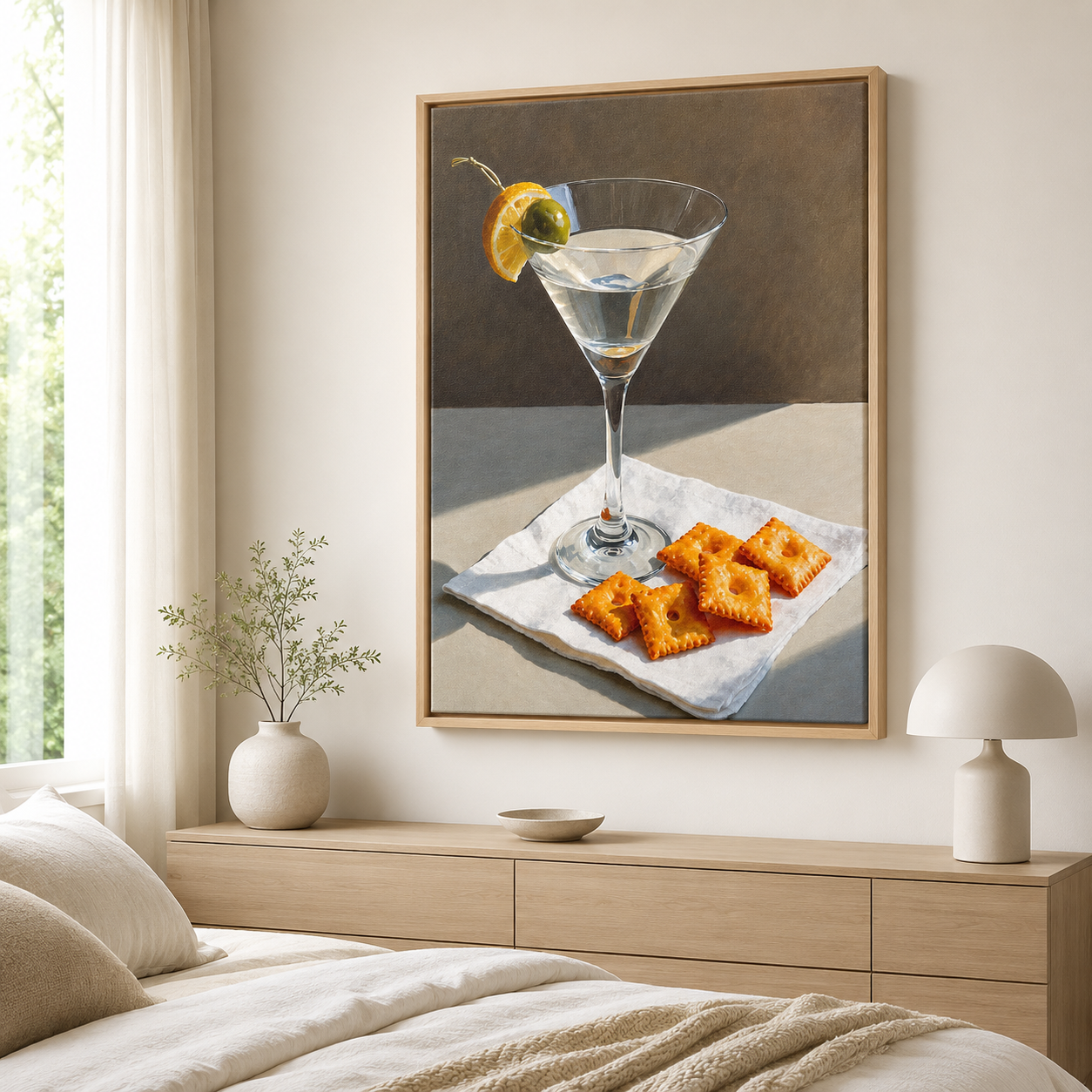 Martini Cocktail Canvas Wall Art Aura Canvas