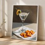 Martini Cocktail Canvas Wall Art Aura Canvas