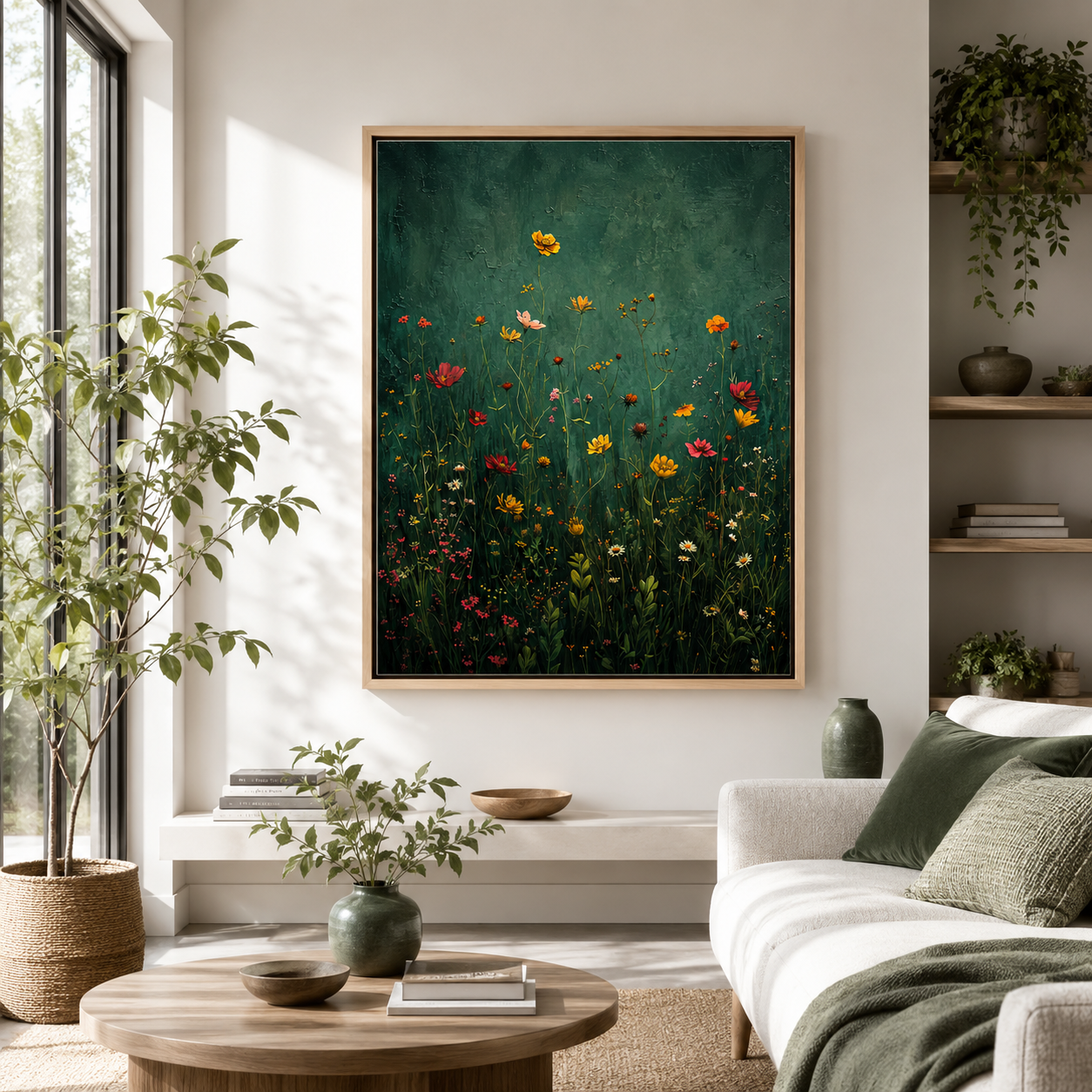 Wildflower Meadow Canvas Wall Art Aura Canvas