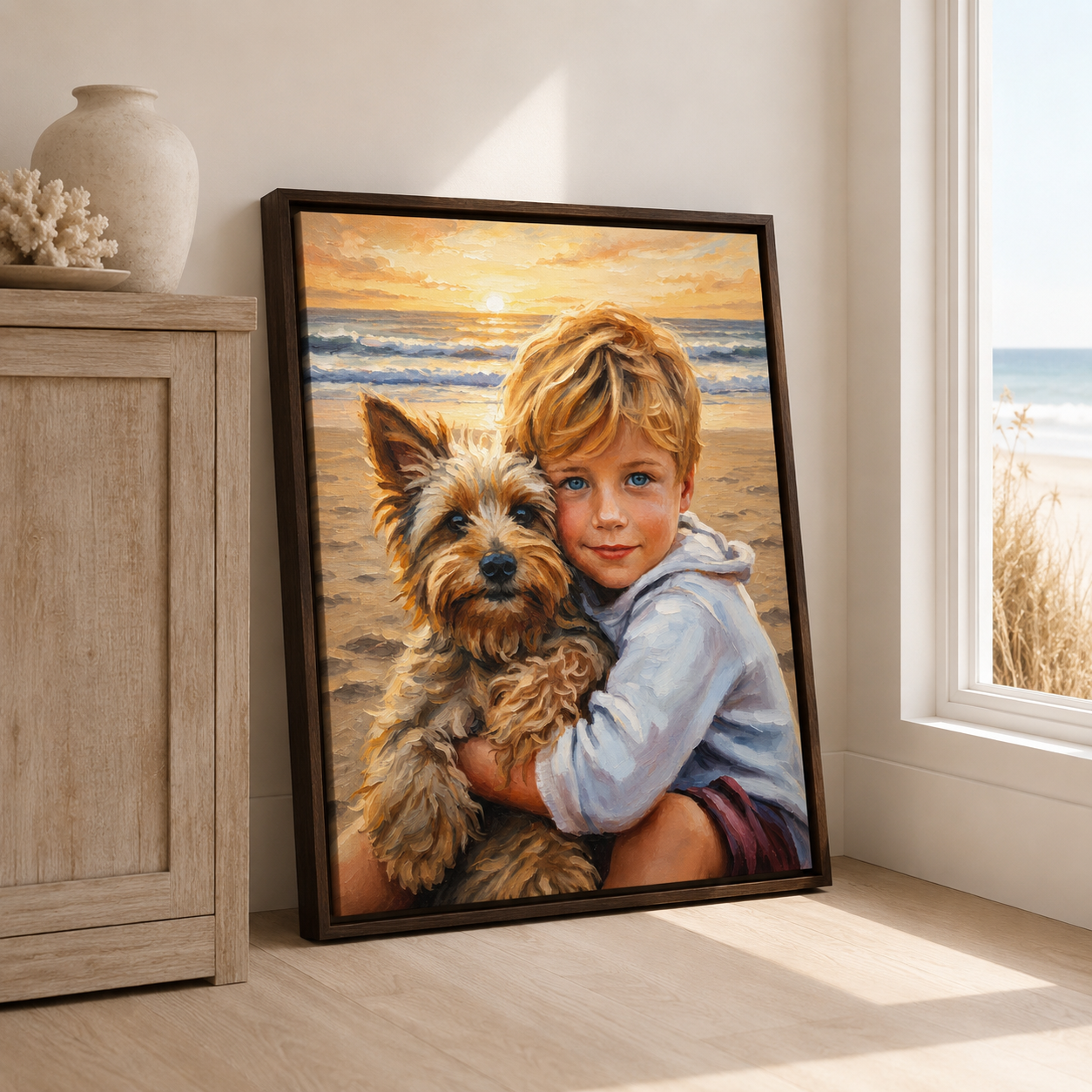 Custom Portrait Canvas From Photo Aura Canvas