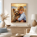 Custom Portrait Canvas From Photo Aura Canvas