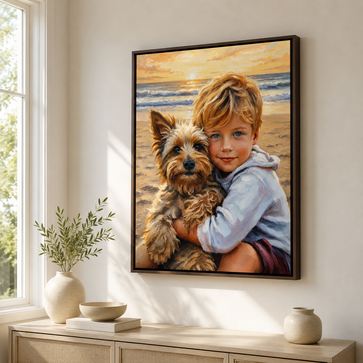 Custom Portrait Canvas From Photo Aura Canvas